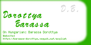 dorottya barassa business card